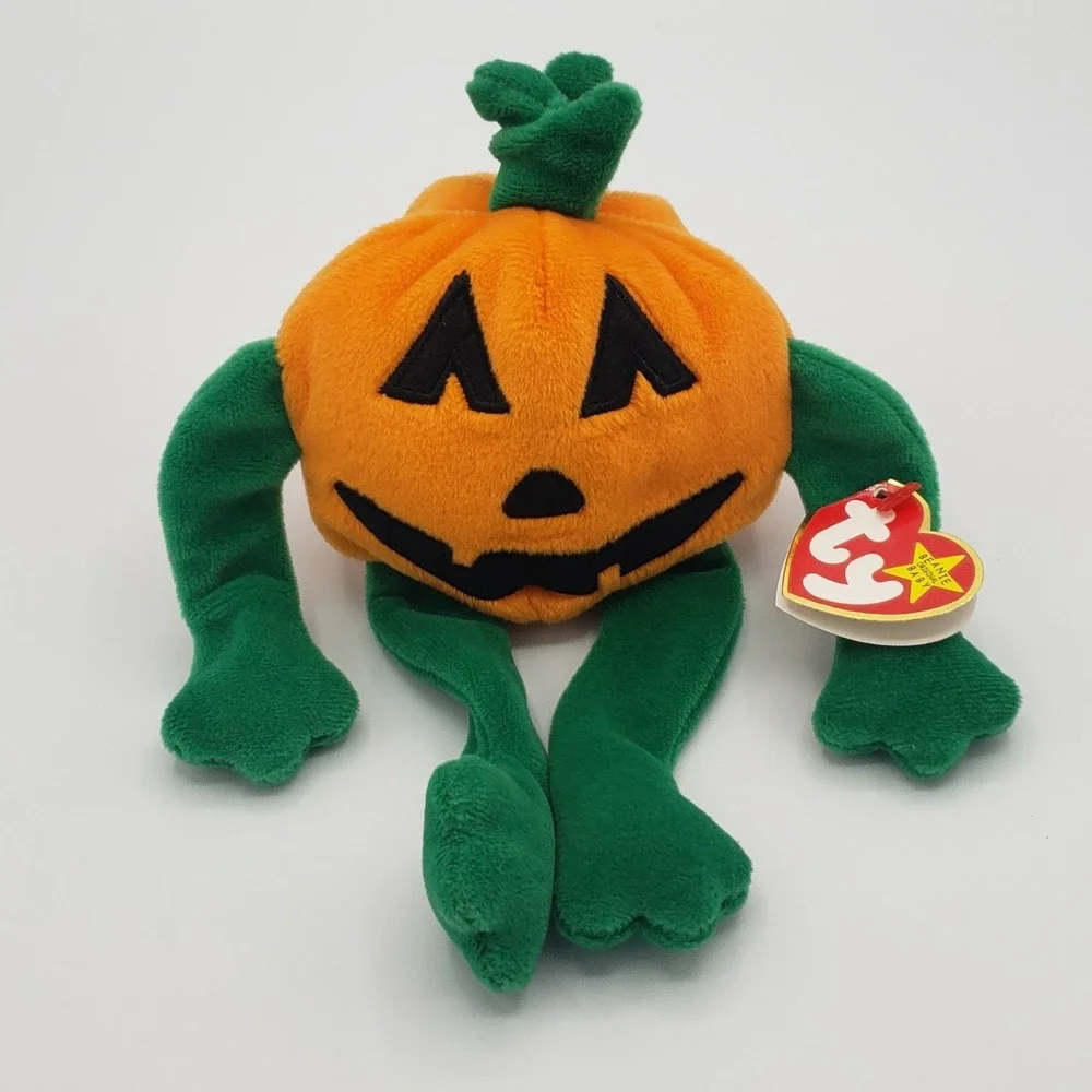 Ty Retired Beanie Baby‎ Pumkin Pumpkin Halloween 1998
